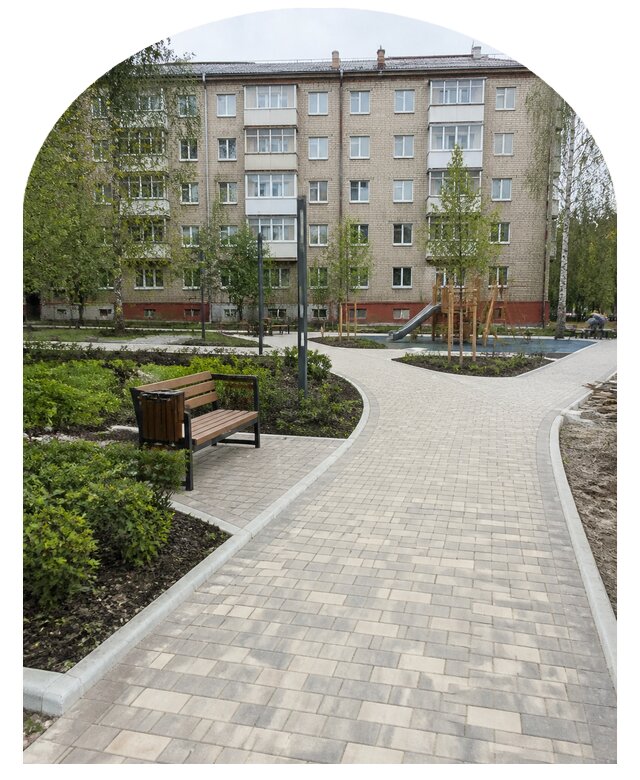 Благоустройство двора МКД под ключ в Иркутске от 260475 р. | Метпроект-Ркт